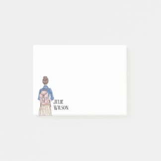 Bloco De Notas Garota Andando