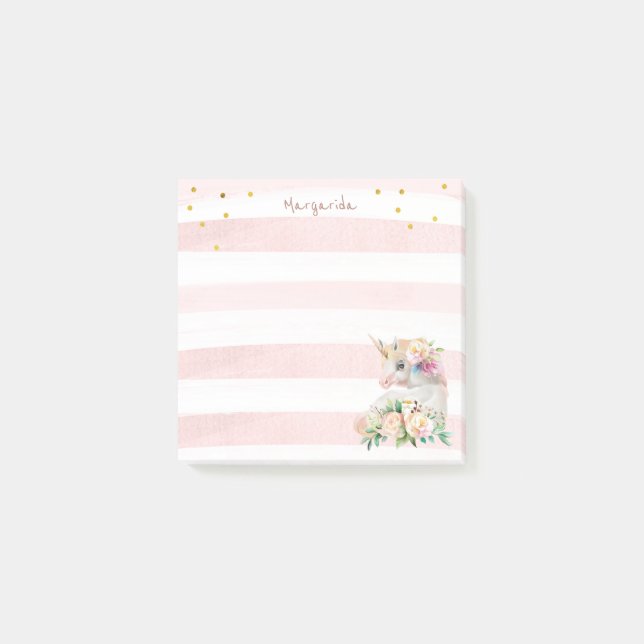 Bloco De Notas Garota Mágica Bela Unicórn (Frente)