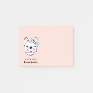 Bloco De Notas Garoto Francês Bonito Peach Personalizado