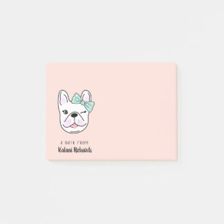 Bloco De Notas Garoto Francês Bonito| Peach| Personalizado