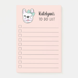 Bloco De Notas Garoto Francês Bonito| Peach| Personalizado