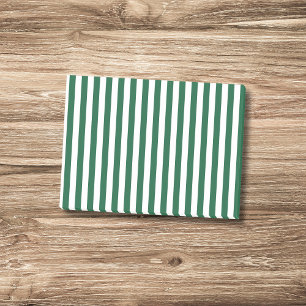 Bloco De Notas Garrafa Clássica Vintage Verde e Listras Brancas