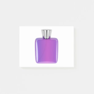 Bloco De Notas Garrafa de perfume roxa