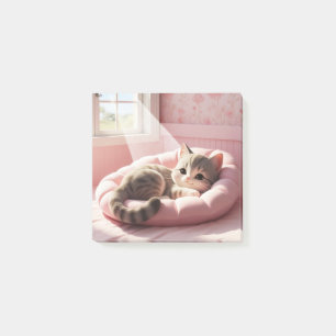 Bloco De Notas Gatinho Adorável Poste-o