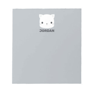 Bloco De Notas Gatinho Fofo com Nome Personalizado
