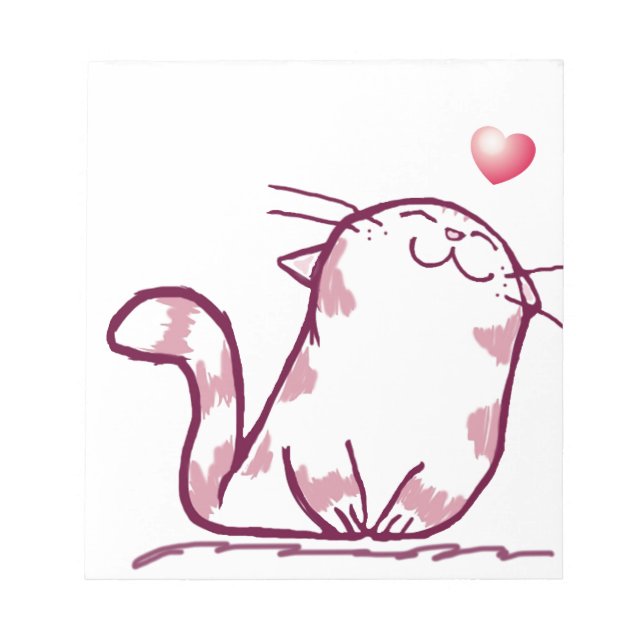 Bloco De Notas Gatinho Love (Frente)
