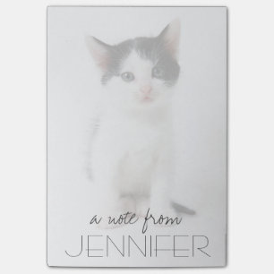 Bloco De Notas Gatinho manchado preto