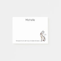 Gatinho Moderno Elegante, Mãe Gata, Personalizado 