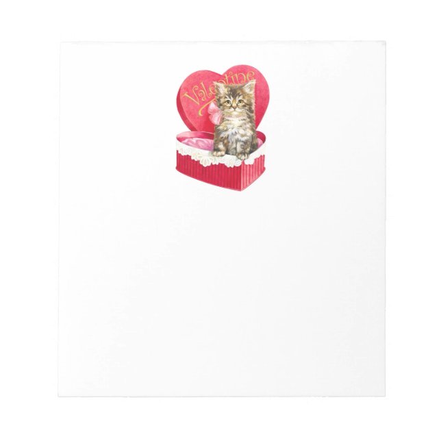 Bloco De Notas Gatinho na caixa de doces (Frente)