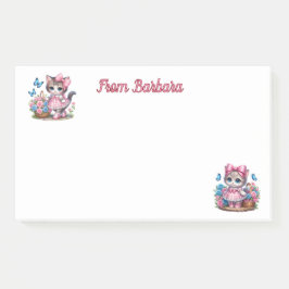 Bloco De Notas Gatinho Personalizado Aqui