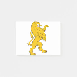 Bloco De Notas Gato Animal Heraldry Lion Mammal Estilizado