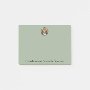 Bloco De Notas Gato Art Nouveau Malhado Notas Personalizadas