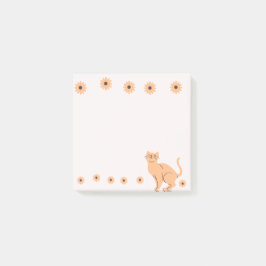 Bloco De Notas Gato com flor