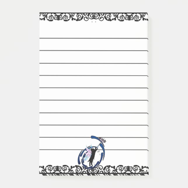 Bloco De Notas Gato Cósmico Dandelion (Frente)