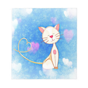 Bloco De Notas Gato de Amor Bonito
