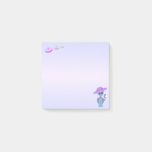 Bloco De Notas Gato de Chapéu & Discos Voadores