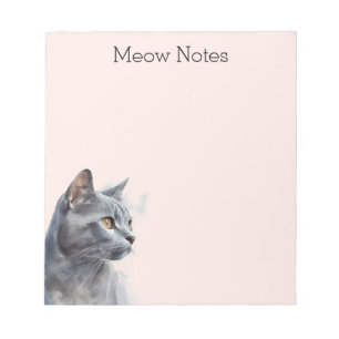 Bloco De Notas Gato de Gatinho de Cinzas
