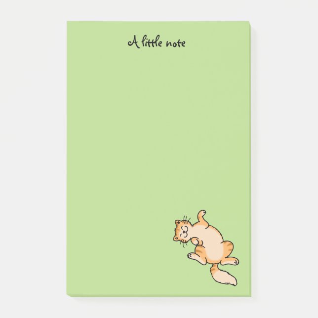 Bloco De Notas Gato de gato malhado alaranjado (Frente)