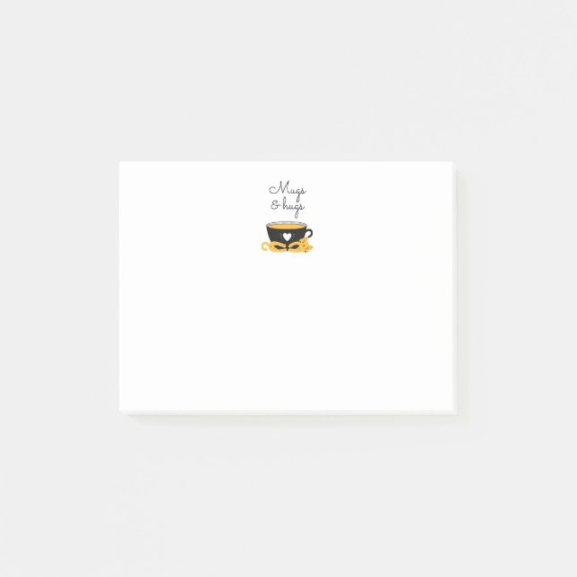 Bloco De Notas Gato de Lúpulo e Abraço (Frente)