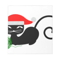 gato de papais noeis do xmas