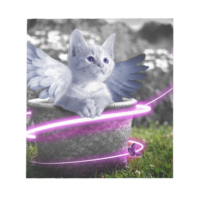 Bloco De Notas gato-do-anjo (Frente)