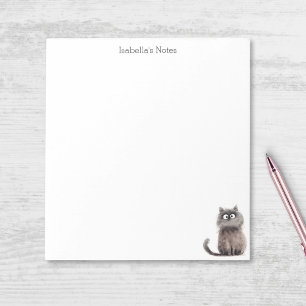 Bloco De Notas Gato Excêntrico Fofo Personalizado
