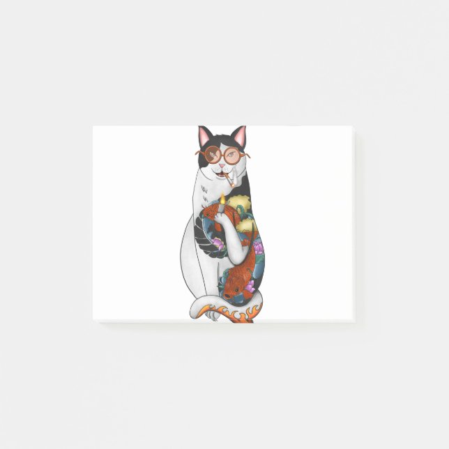 Bloco De Notas gato fumando (Frente)