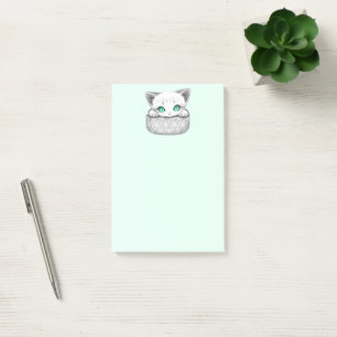 Bloco De Notas Gato, Gato, Gato e Playaking de uma Bolsa
