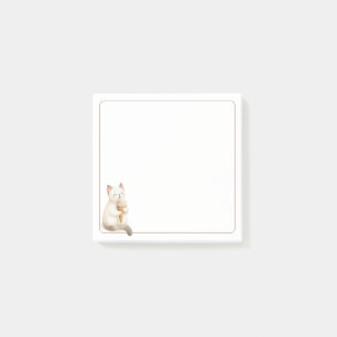 Bloco De Notas Gato Grito de Bordo Leve com Cone de Sorvete