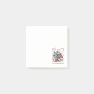 Bloco De Notas Gato Kawaii com Leite de Chocolate – Arte Pop Japo