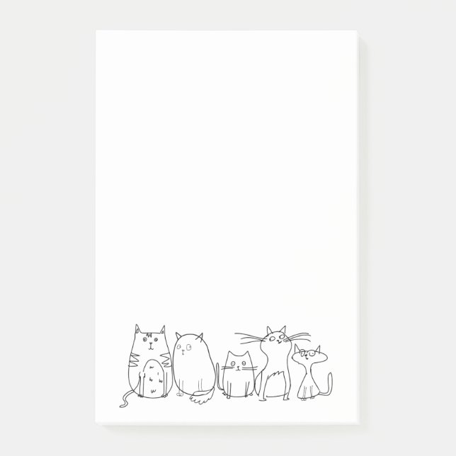 Bloco De Notas Gato Louco e Engraçado, Senhora (Frente)