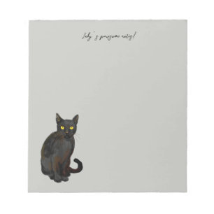 Bloco De Notas Gato negro
