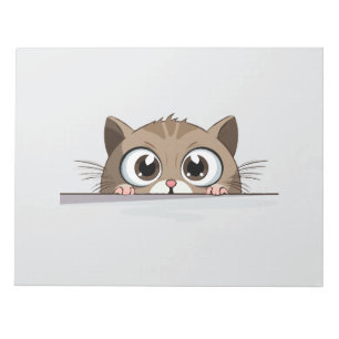 Bloco De Notas Gato Peeking Bonito Adorável Pet De Cartografia De