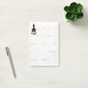 Bloco De Notas Gato Preto Cartoon Engraçado e Feroz