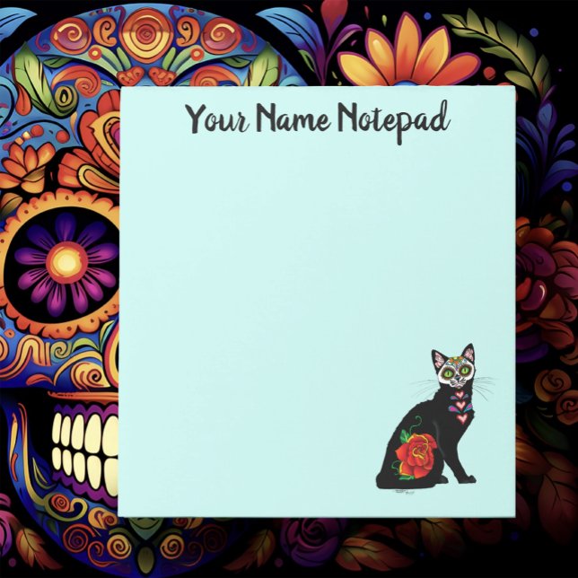 Bloco De Notas Gato Preto do Câncer (Criador carregado)