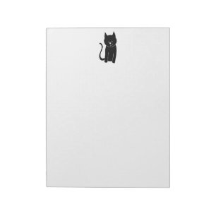 Bloco De Notas Gato Preto Fofo
