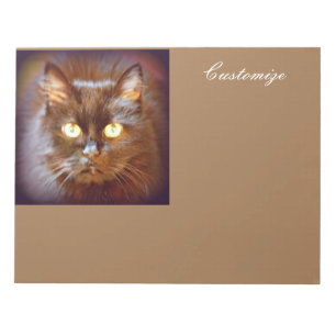Bloco De Notas Gato preto personalizado