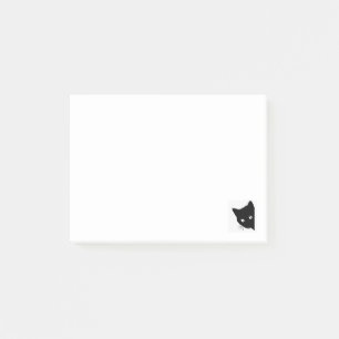 Bloco De Notas Gato Preto Posta Notas