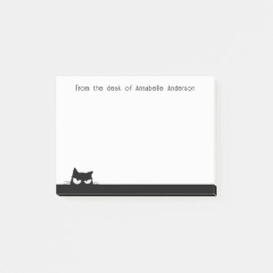 Bloco De Notas Gato Preto Suspeito Personalizar Notas