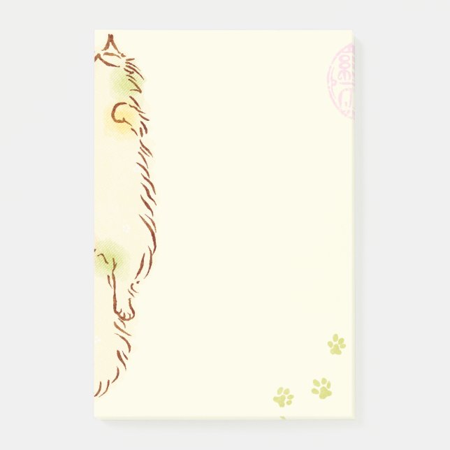 Bloco De Notas Gato sonolento macio (Frente)