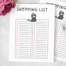 Bloco De Notas Gato Tribal da Lista de comprados