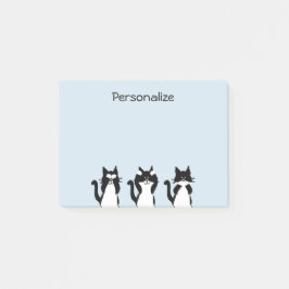 Bloco De Notas Gatos Brancos Pretos | Três Gatinhos