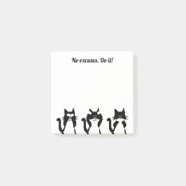 Bloco De Notas Gatos Brancos Pretos | Três Gatinhos