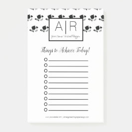 Bloco De Notas Gatos Cachorros Pretos e Brancos Monocromáticos