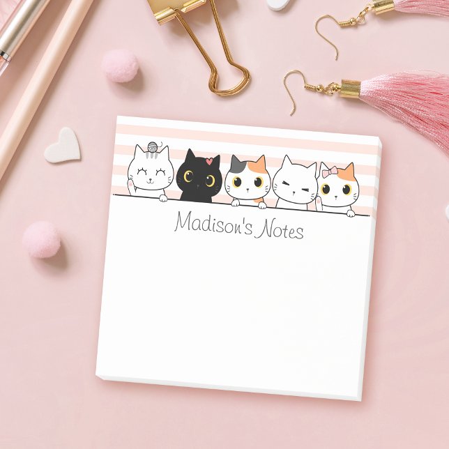 Bloco De Notas Gatos Cutis Personalizados (Criador carregado)