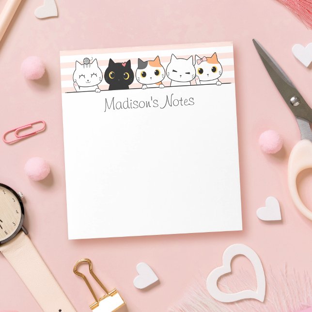 Bloco De Notas Gatos Cutis Personalizados (Criador carregado)