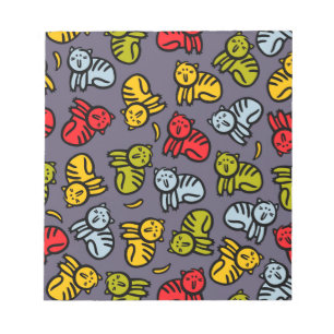 Bloco De Notas Gatos e bananas