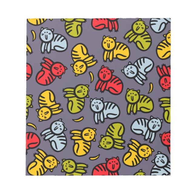 Bloco De Notas Gatos e bananas (Frente)