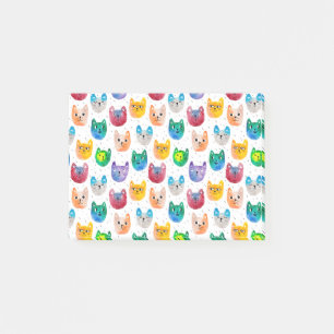 Bloco De Notas Gatos em aquarela e amigos