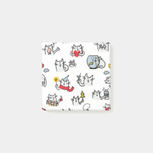 Bloco De Notas Gatos engraçados, leite e magia.